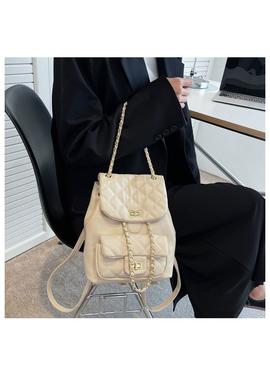 Жіночий рюкзак з ланцюжком Witel Beige Italian Bags (293476803)