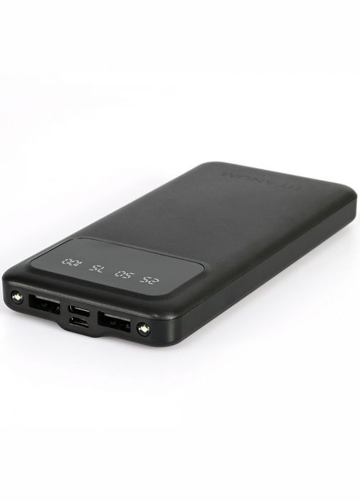 Повербанк 10000mAh OL21 Black з ліхтариком (TPB-OL21-B) Titanum (282313102)