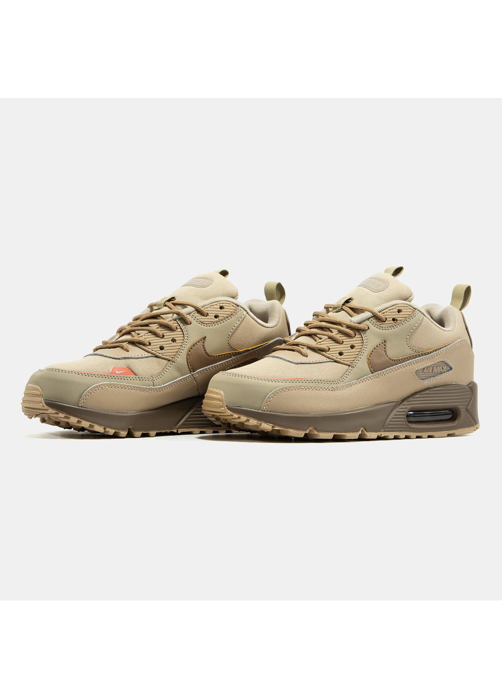 Бежеві Осінні кросівки чоловічі nike air max 90 surplus beige | найк еір макс 90 бежеві No Brand