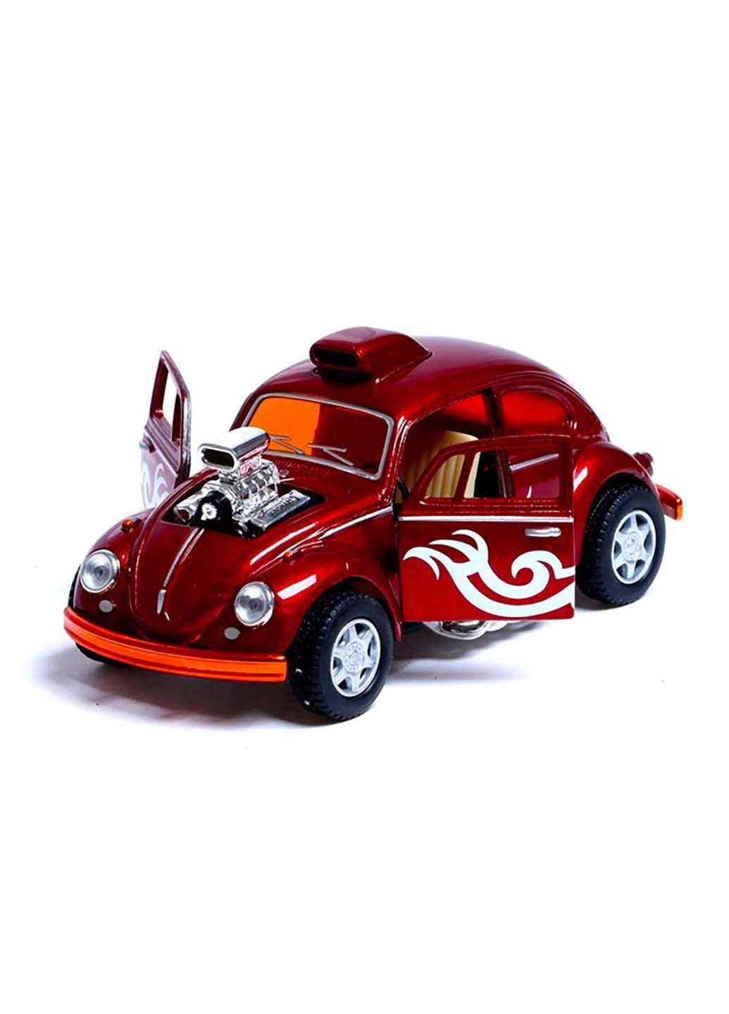 Машинка металлическая инерционная Volkswagen Beetle Custom Dragracer KT5405W 1:32 Kinsmart (293939816)