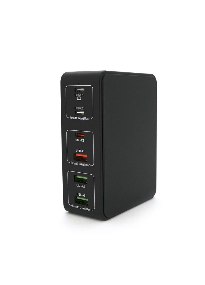 Зарядная станция V-818H мощностью 120W, Output: 3USB+3Type-C, DC: 5V/3, 9V/3A, 12V/3A, 20V/3.25A, Black Voltronic (351361508)