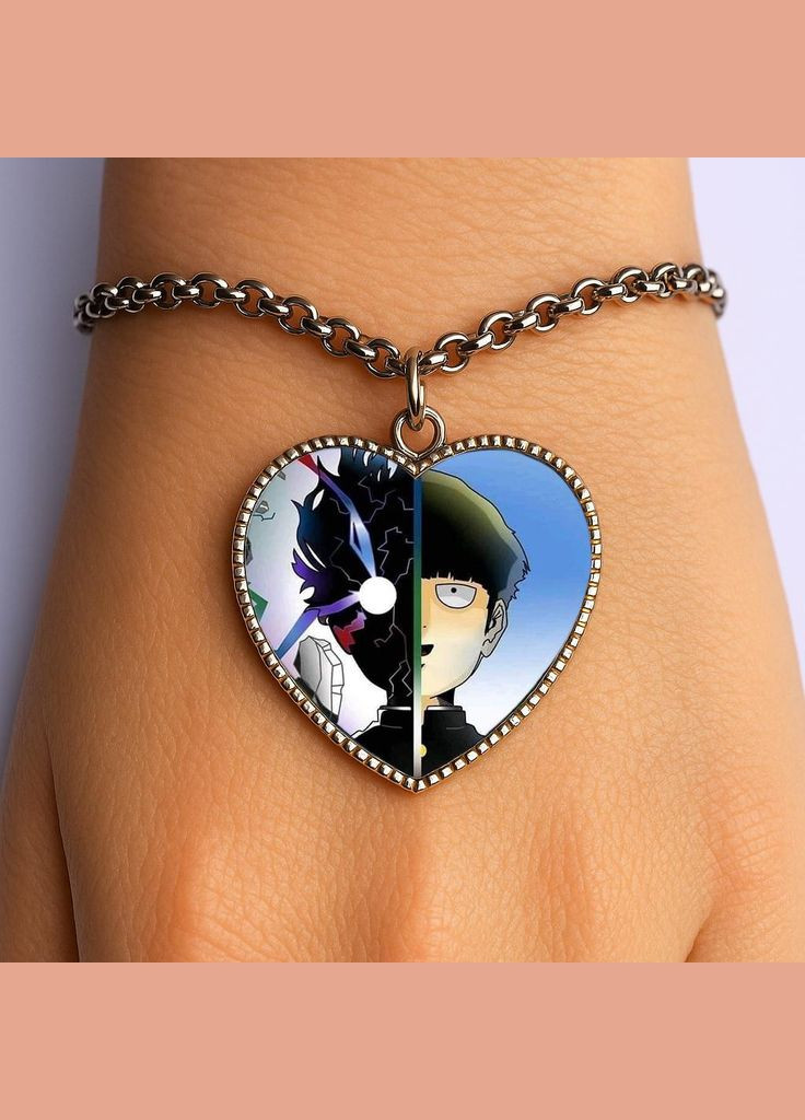 Браслет Аніме Моб Психо #008 (серце) No Brand (329330642)