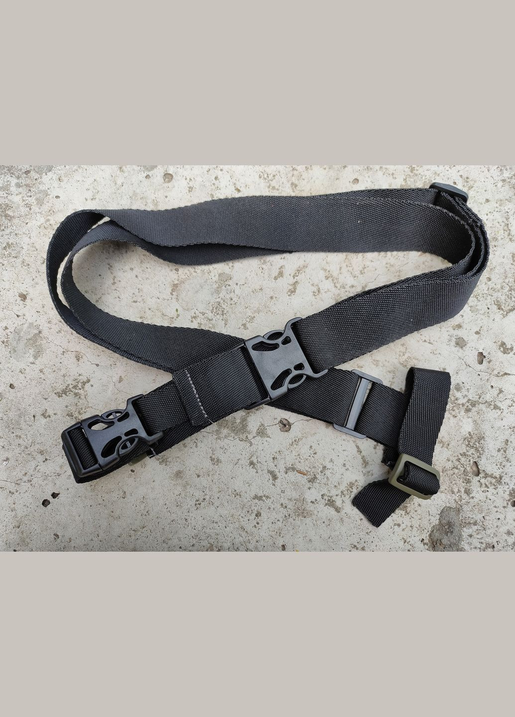 Ремінь збройовий триточковий тактичний (трикоточка для АК, автомата, нудьги, зброї) колір чорний Сварог (342375306)