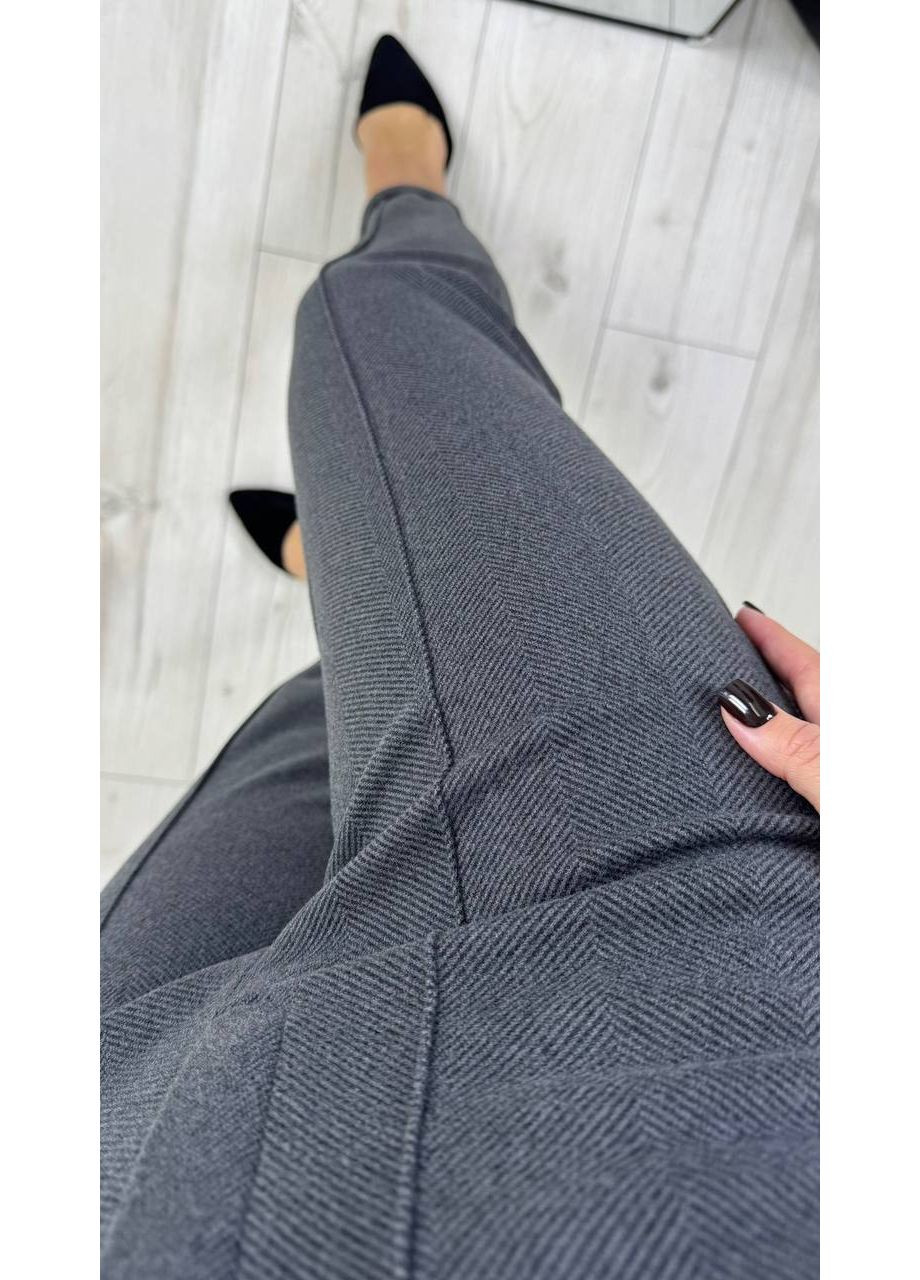 Женские теплые брюки из кашемира-шерсти на резинке сзади Україна (370147828)