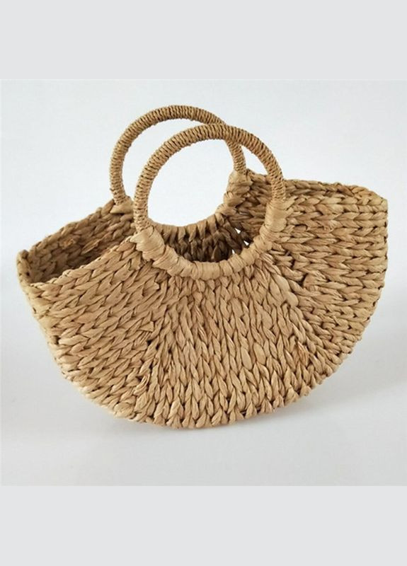 Жіноча плетена соломʼяна сумка 10544 No Brand (344446656)