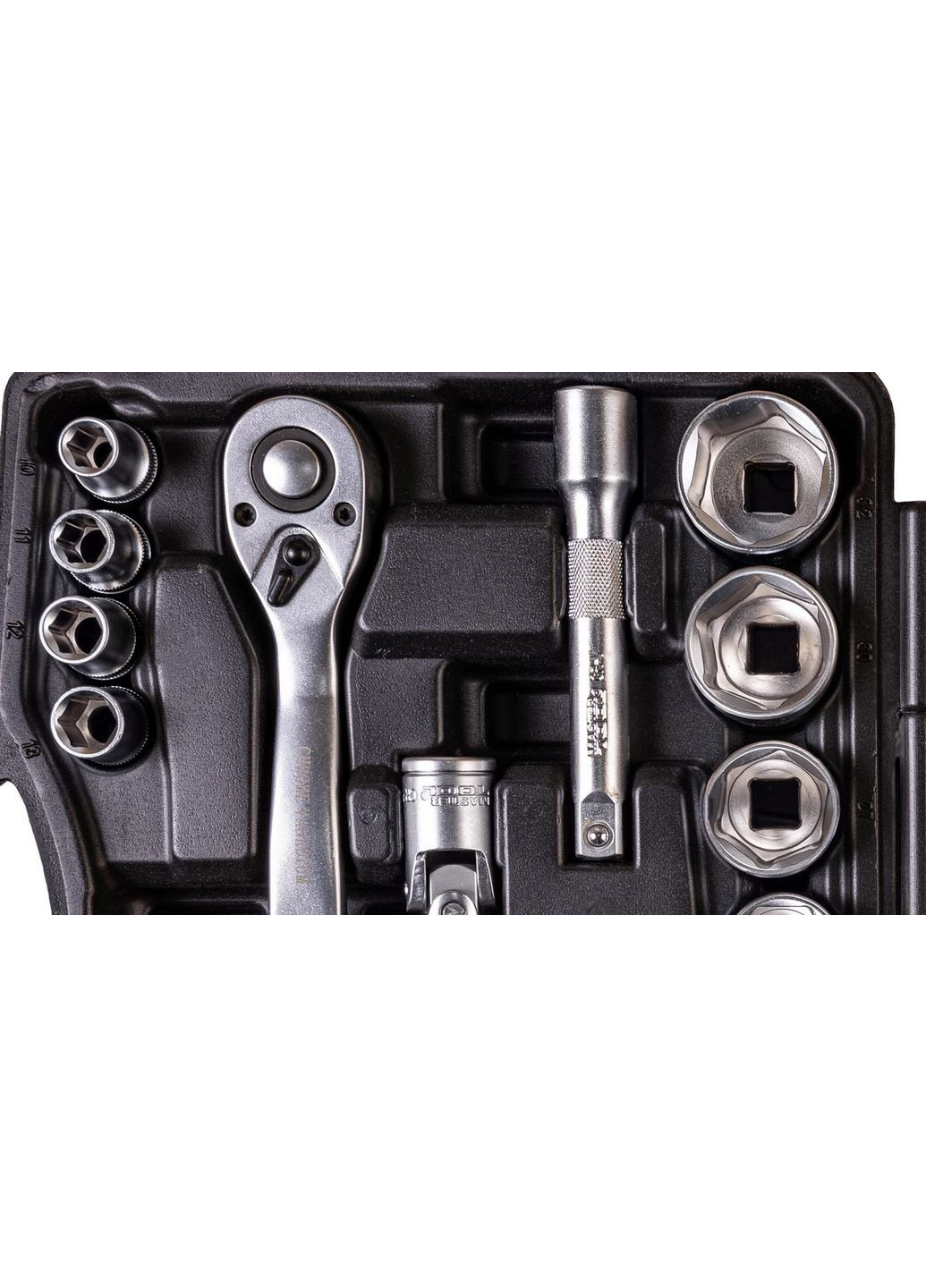 Набір інструментів PROFI ½" 21 шт 10-32 мм CrV50BV30 протиударний кейс 78-4021-PF Mastertool (364121133)