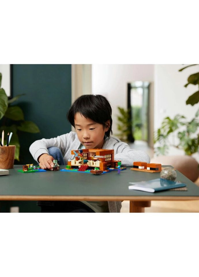 Конструктор Minecraft Будинок у формі жаби 400 деталей (21256) Lego (281425579)