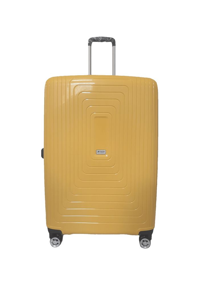 Чемодан дорожный Гигант (XL) Полипропилен Airteх 241 108л 75х52х32см Желтый (Yellow) AIRTEX (297642894)