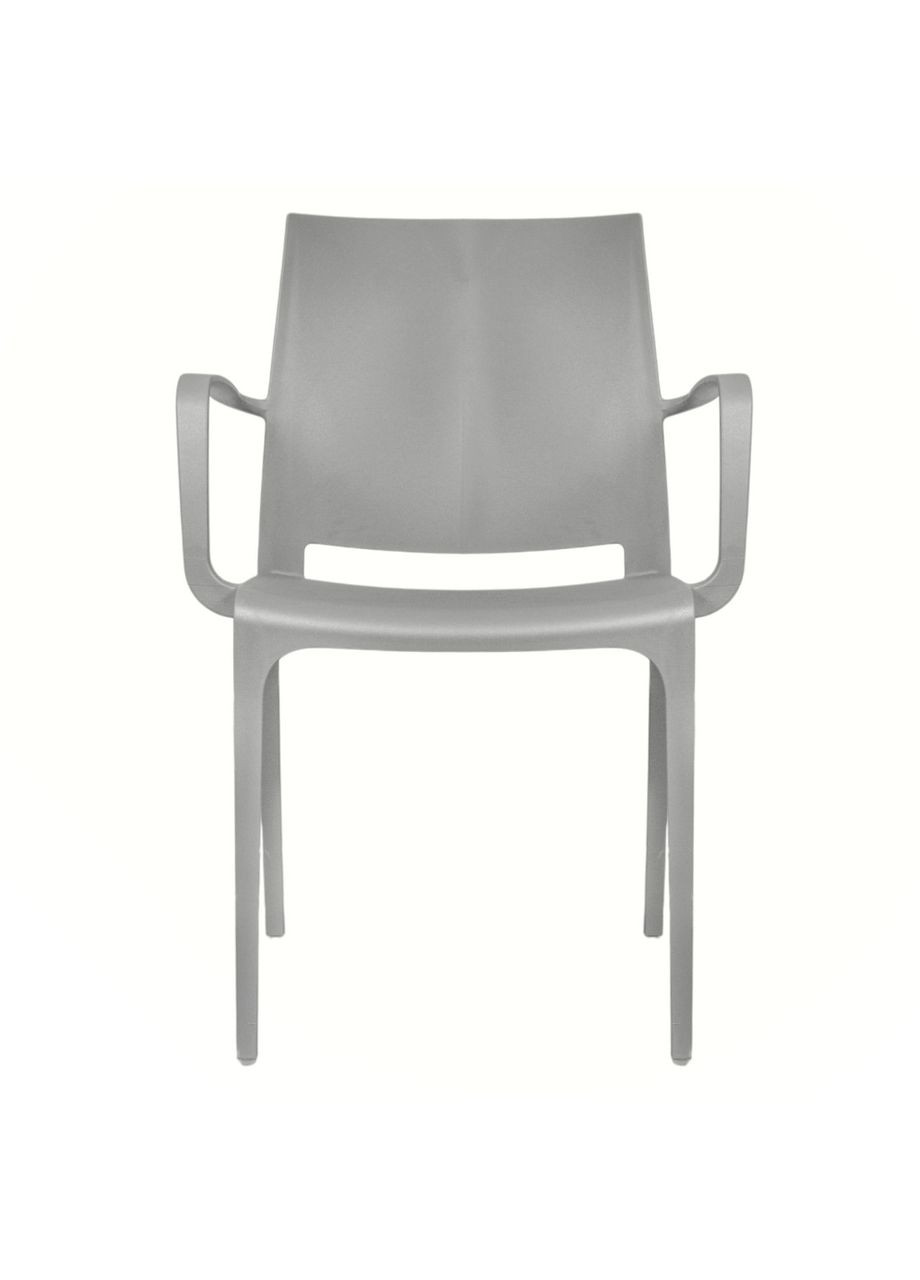 Стул садовый пластиковый Olga, бежево-серый Bica (362583842)