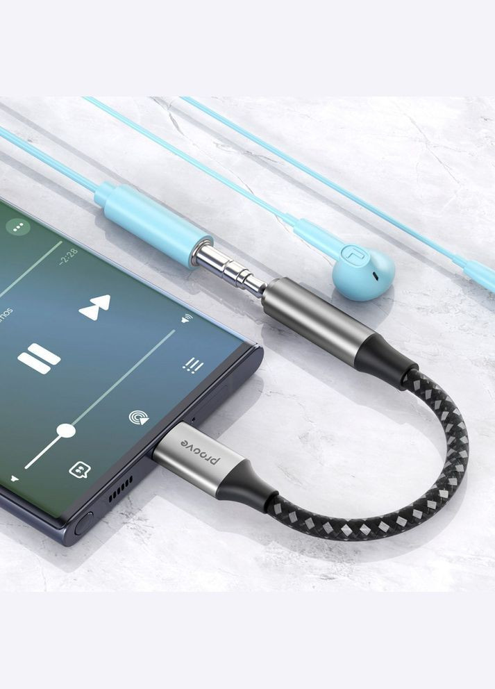 Переходник AUX SoundMesh TypeC to 3.5mm | Адаптер аудио 3.5мм Proove (296808486)