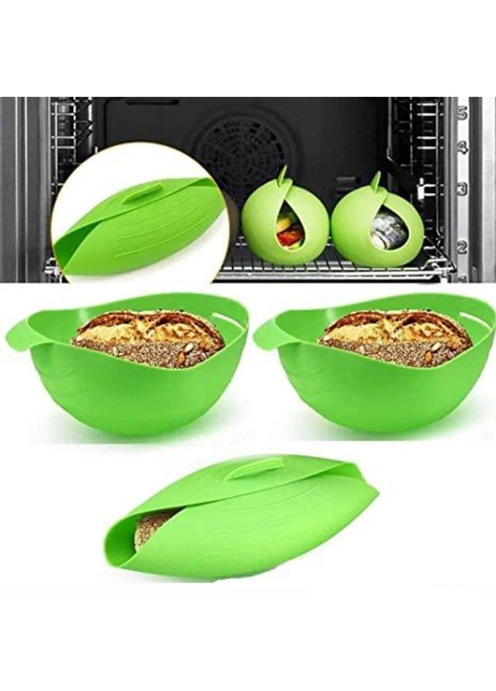 Силіконова миска для випікання та запікання, конверт для запікання Cooking Pocket форма для випікання зелена Stenson (299711825)