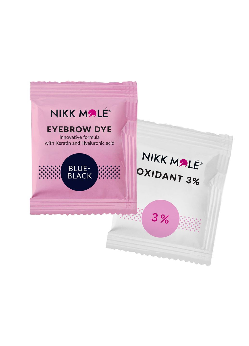 Краска для бровей и ресниц сине-черная 5 мл саше Nikk Mole (332054269)