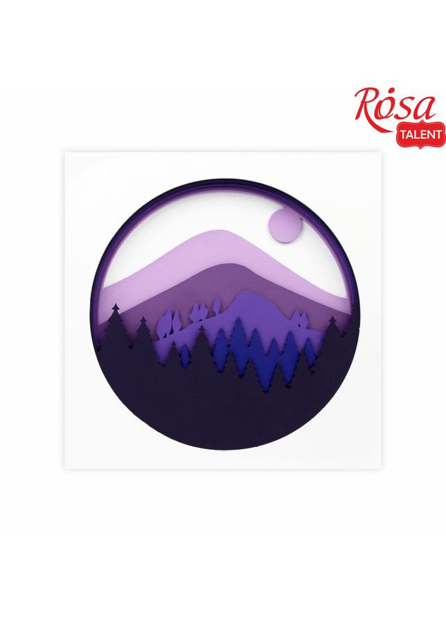 Набор 3D картины „Пейзаж. Горы 3“ ДВП грунтованное 7 слоев 30х30см Rosa Talent (362660724)