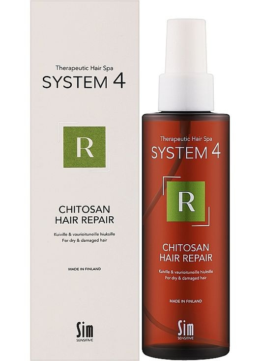 Спрей "R" для відновлення структури волосся System 4 Chitosan Hair Repair 150ml (1364403-22264788) Sim Sensitive (368661124)