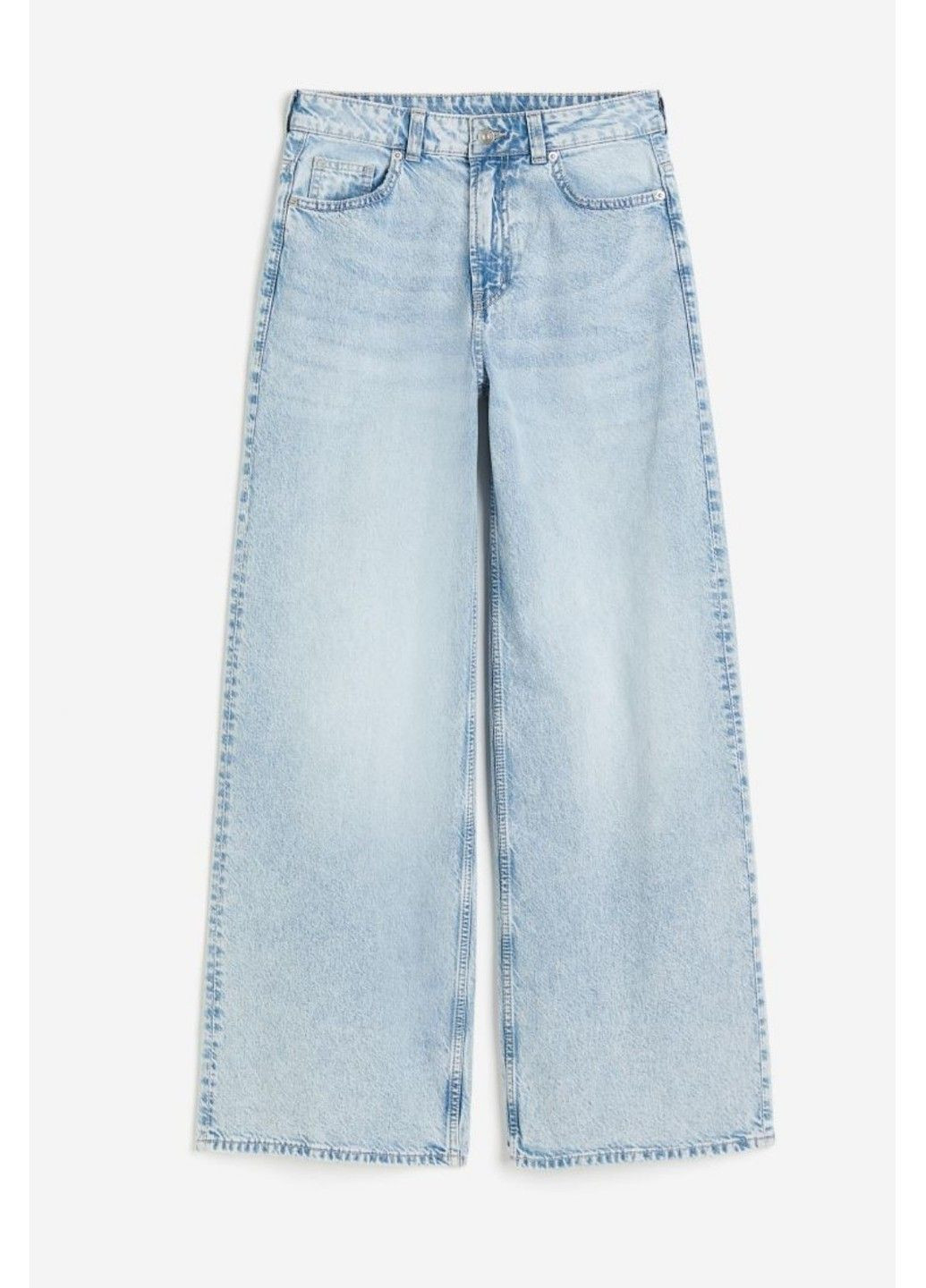 Жіночі джинси Relaxed regular waist (56533) W34 Блакитний H&M - (286425629)