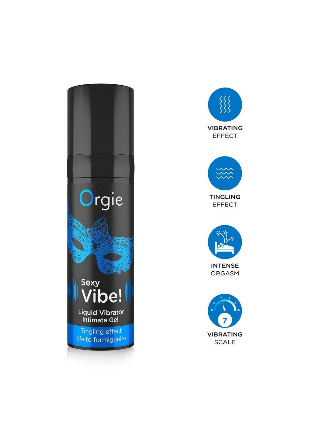 Рідкий вібратор Sexy Vibe! Liquid Vibrator, 15 мл, з ефектом мурашок Orgie (332769426)