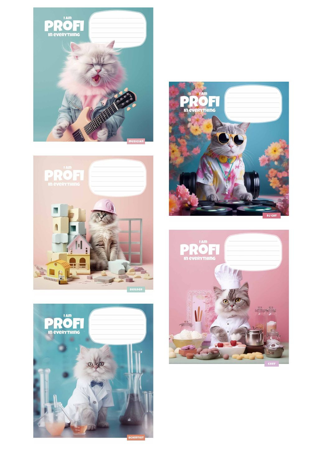 Зошити учнівські, набір 5 шт, ВД-лак. Зошит у лінію 12арк. 3282 4820006472061 Star (300064724)