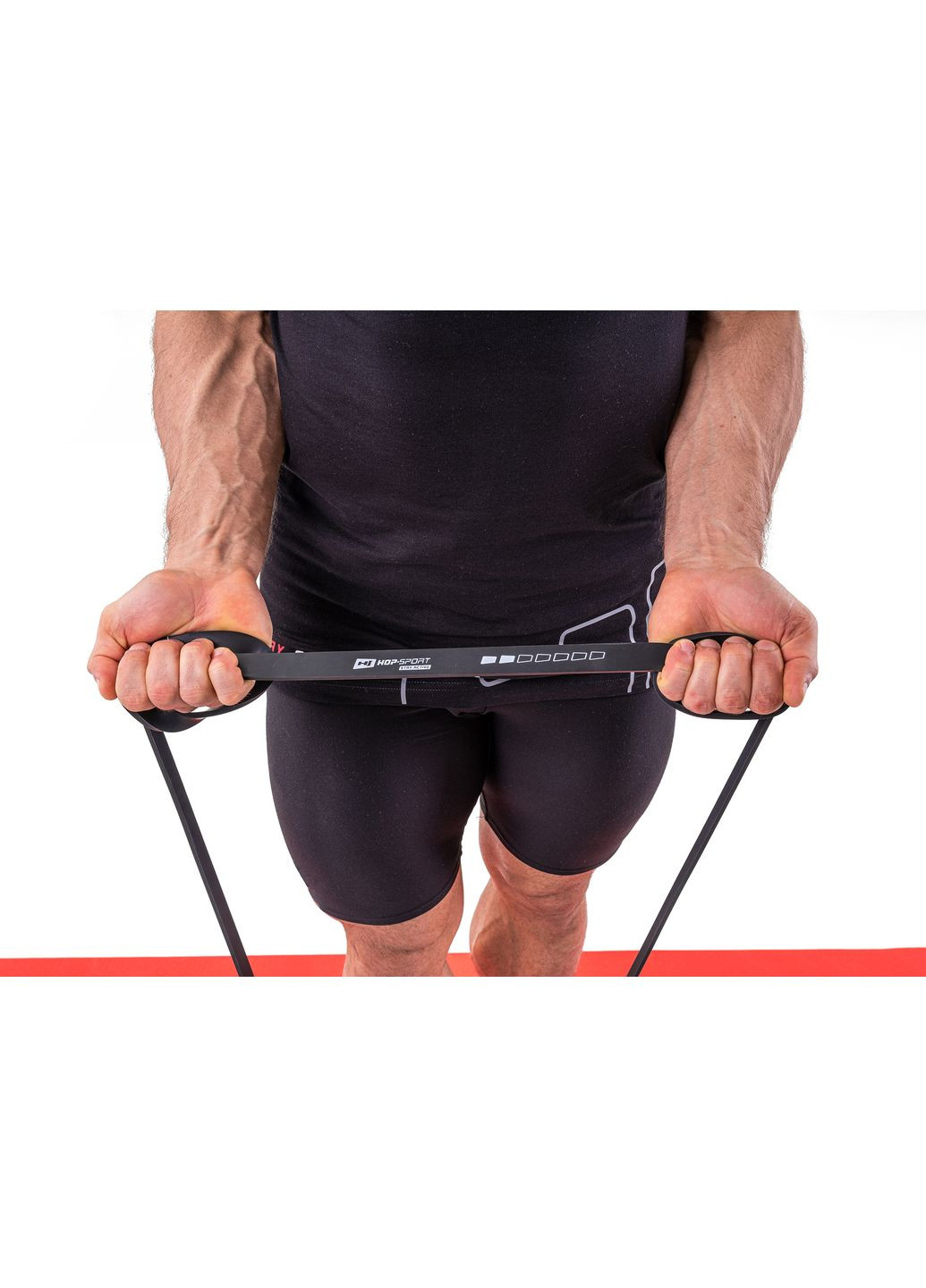Резинка для фітнесу 12-30кг HS-L022RR чорна Hop-Sport (301538980)
