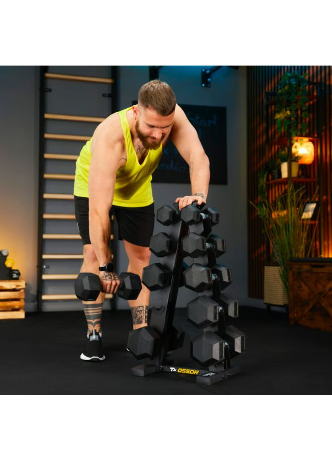 Стойка-пирамида для хранения 5 пар гантелей TX-055DR TREX Sport (360801976)