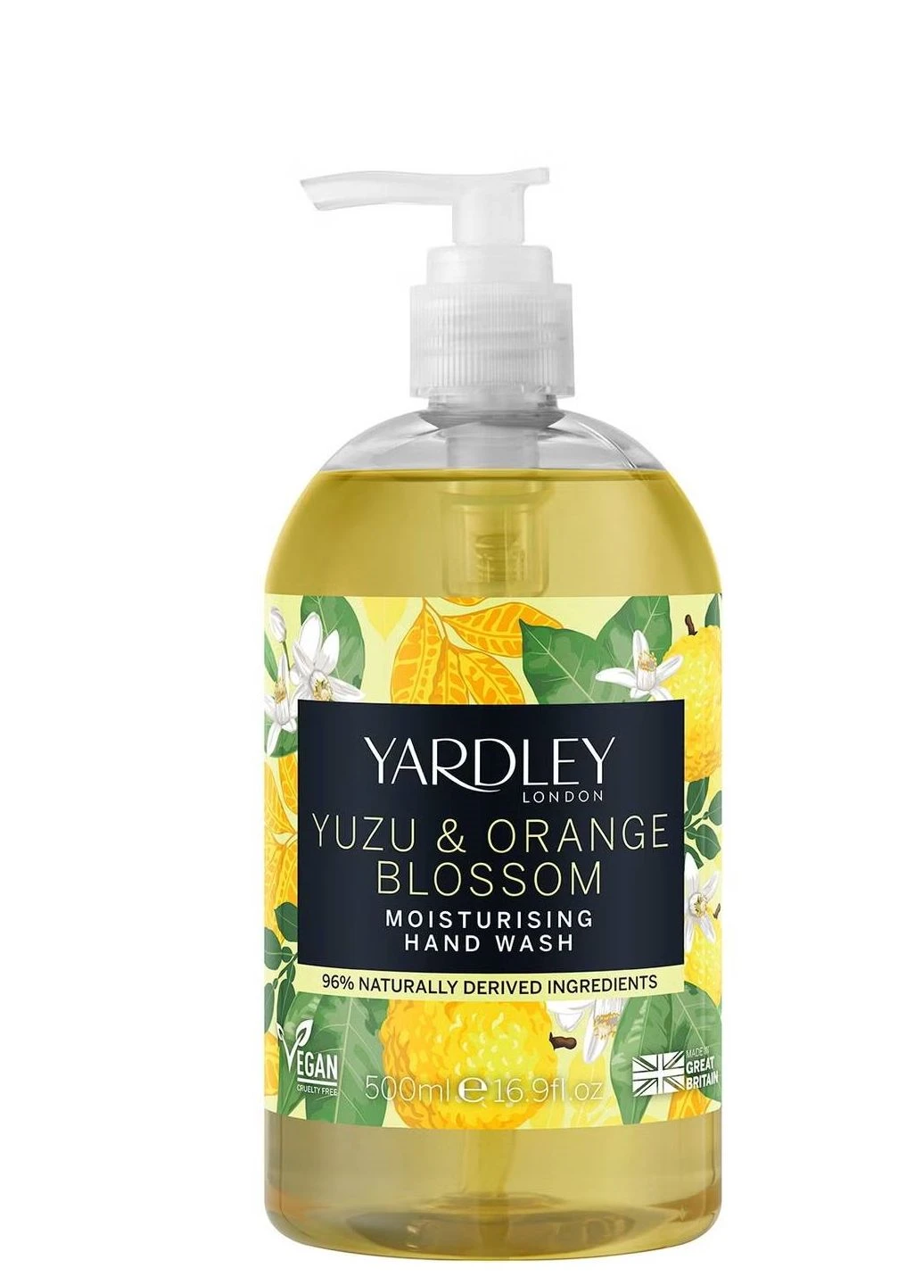 Мило рідке Yardley Yuzu & Orange Blossom Botanical Hand Wash для рук 500 мл Yardley London (305056898)