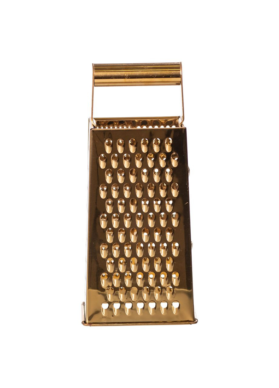 Терка ручная четырехсторонняя 11×8×24 (см) кухонная из нержавейки Золотистая Ding Lanfang (356766991)