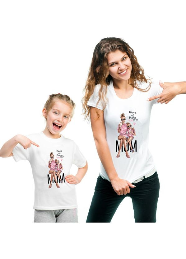 Парні футболки Family Look. Мама та дочка "Mom" Кавун футболка (316305069)