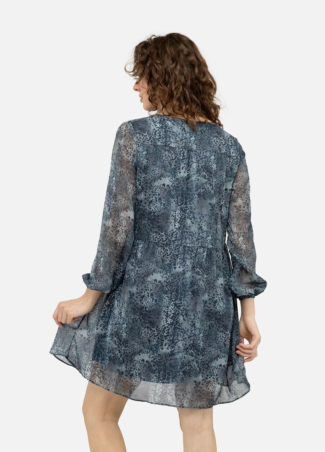 Серое женское платье свободного кроя цвет серый cb-00247013 Mass