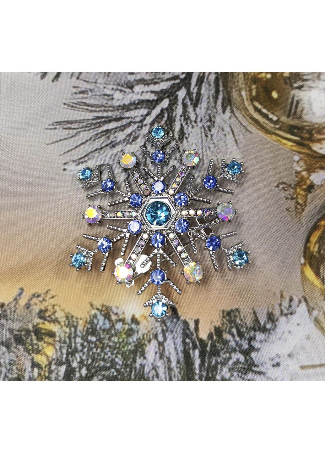 Брошка "Сніжинка" №3 China (345751588)