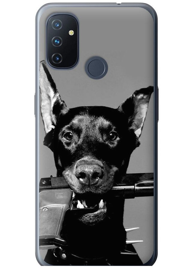 Силиконовый чехол 'Доберман' для Endorphone OnePlus Nord N100 (282618392)
