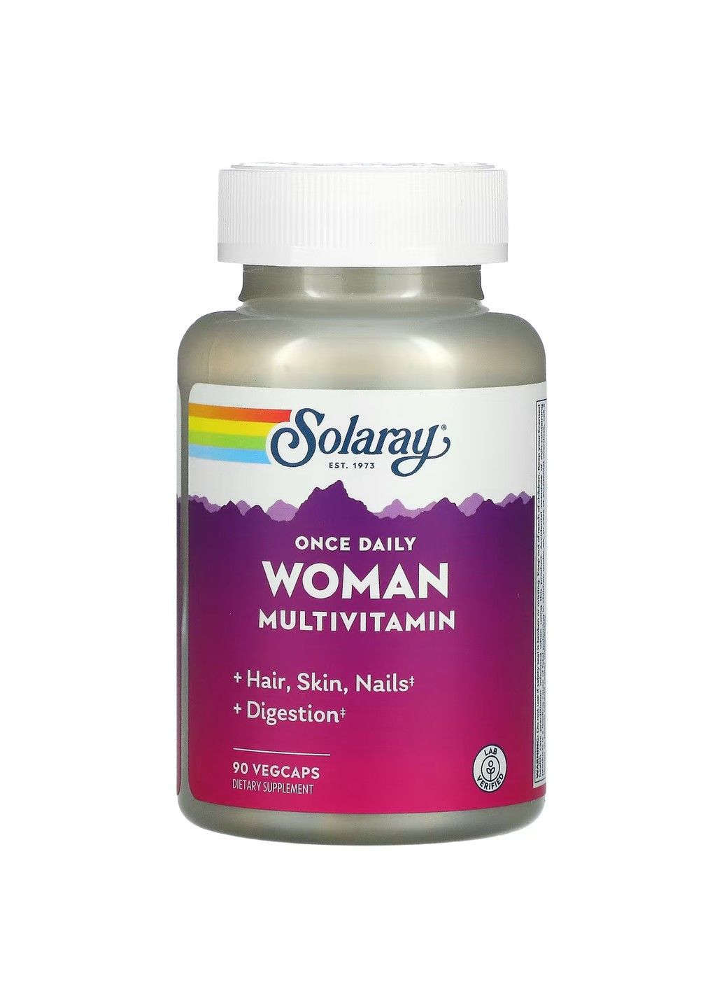 Мультивитамины для Женщин Once Daily Woman Multi-Vitamin - 90 вег.капсул Solaray (293516641)