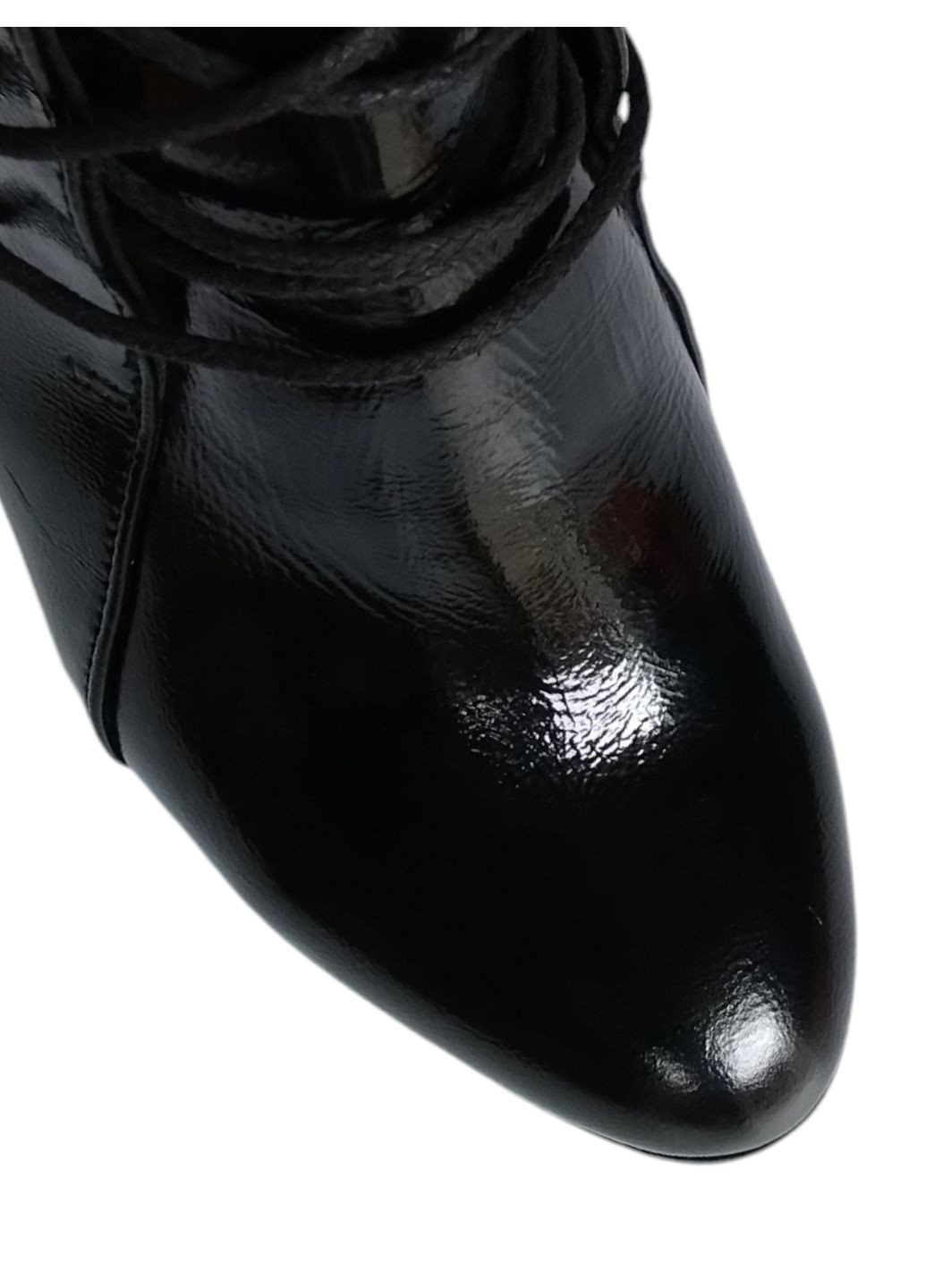 Черные демисезонная ботильоны кожаные No Brand