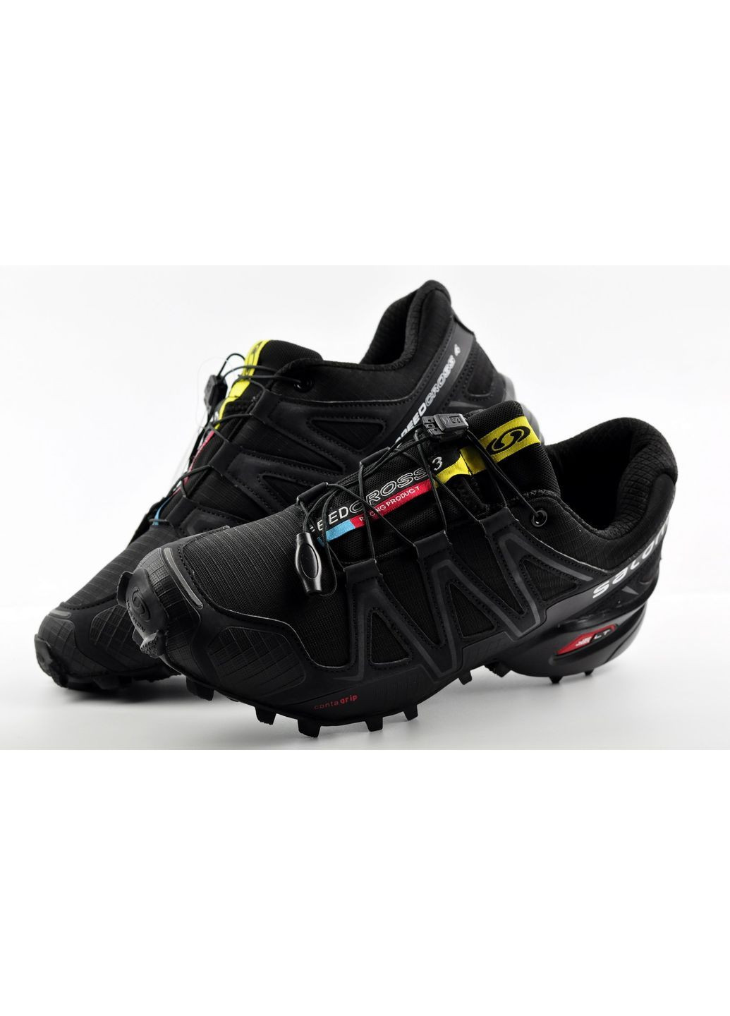 Черные зимние термо кроссовки salomon speedcross 4 No Brand