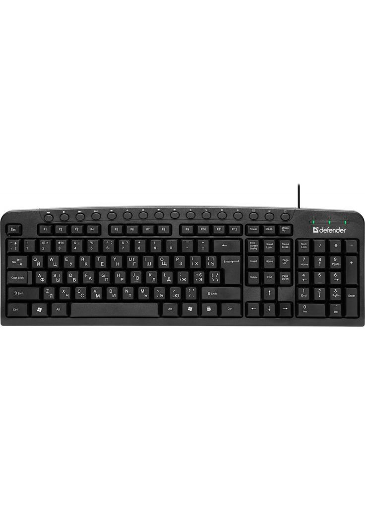 Клавиатура Focus HB-470 UKR USB Black (45471) Defender (342398166)