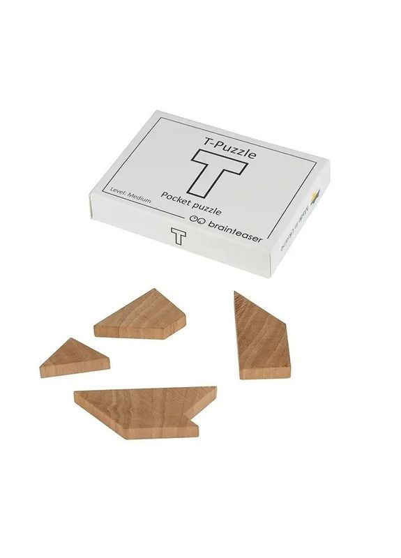 Дерев'яна міні головоломка "T-Puzzle pocket puzzle" 5001en Заморочка (361969300)