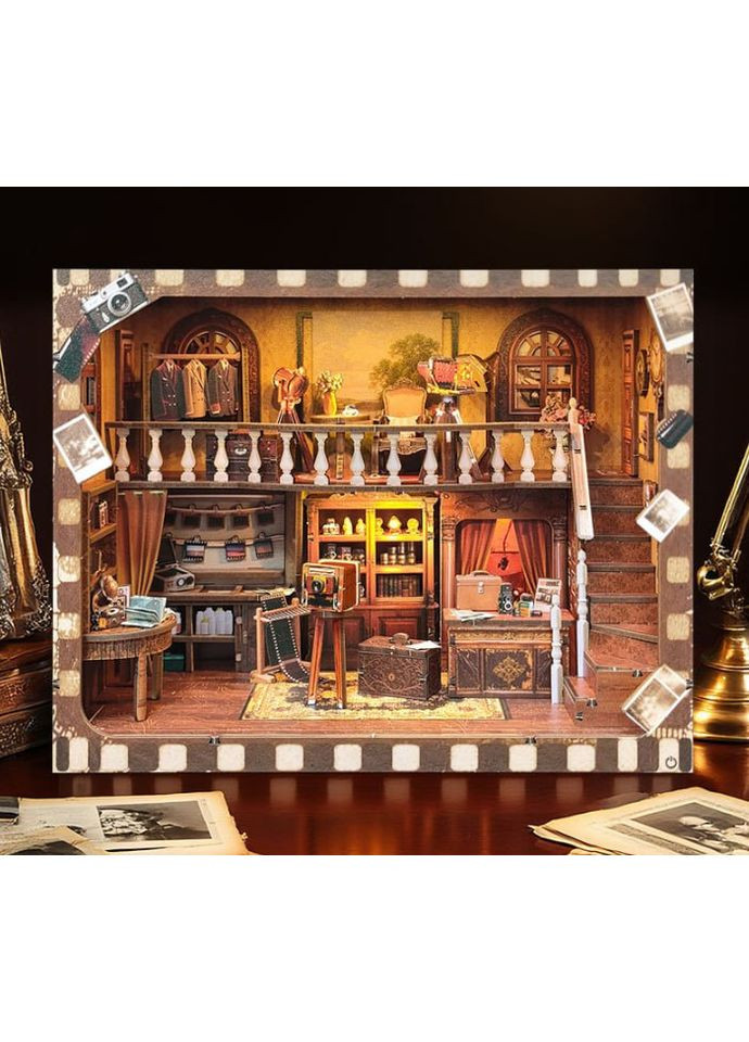 Бук Нук Ретро фотостудия Book Nook Retro photo studio DIY SJ-031 No Brand (370662336)