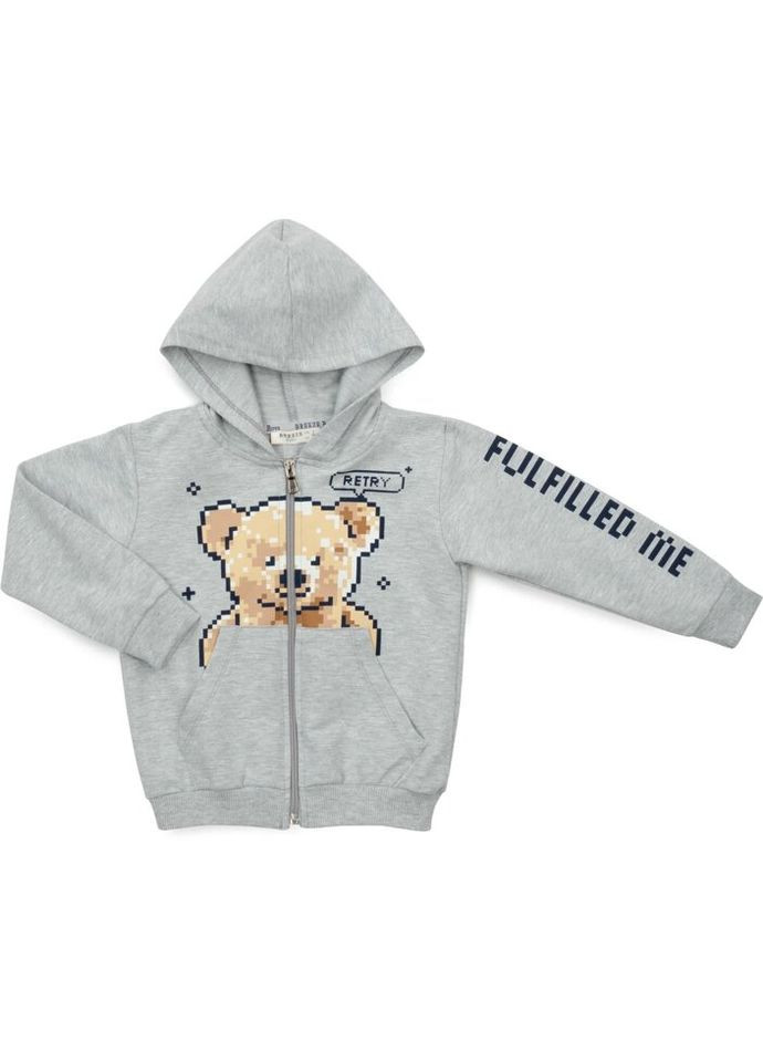 Спортивный костюм с медвежонком (18105-110B-gray) Breeze (300856780)