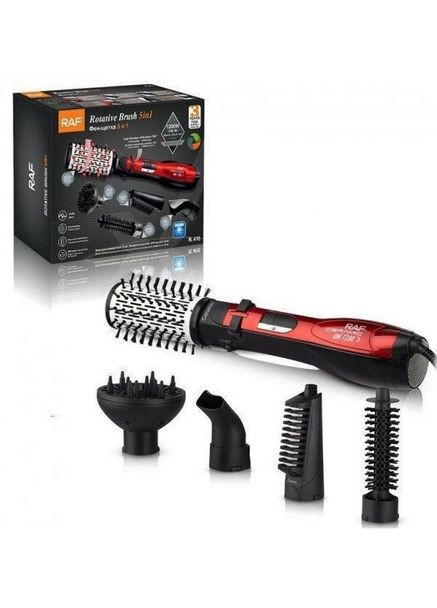 Фен-щетка-браш R.416 5в1 стайлер брашинг для укладки накрутки объема и расчесывания волос RAF (297331697)