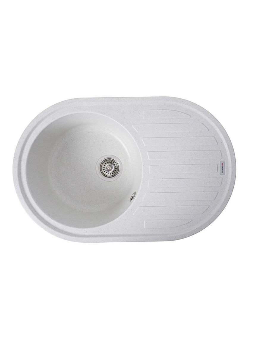 Гранітна мийка для кухні LIRA 7750 матова Біла в крапку Valeso (342069444)