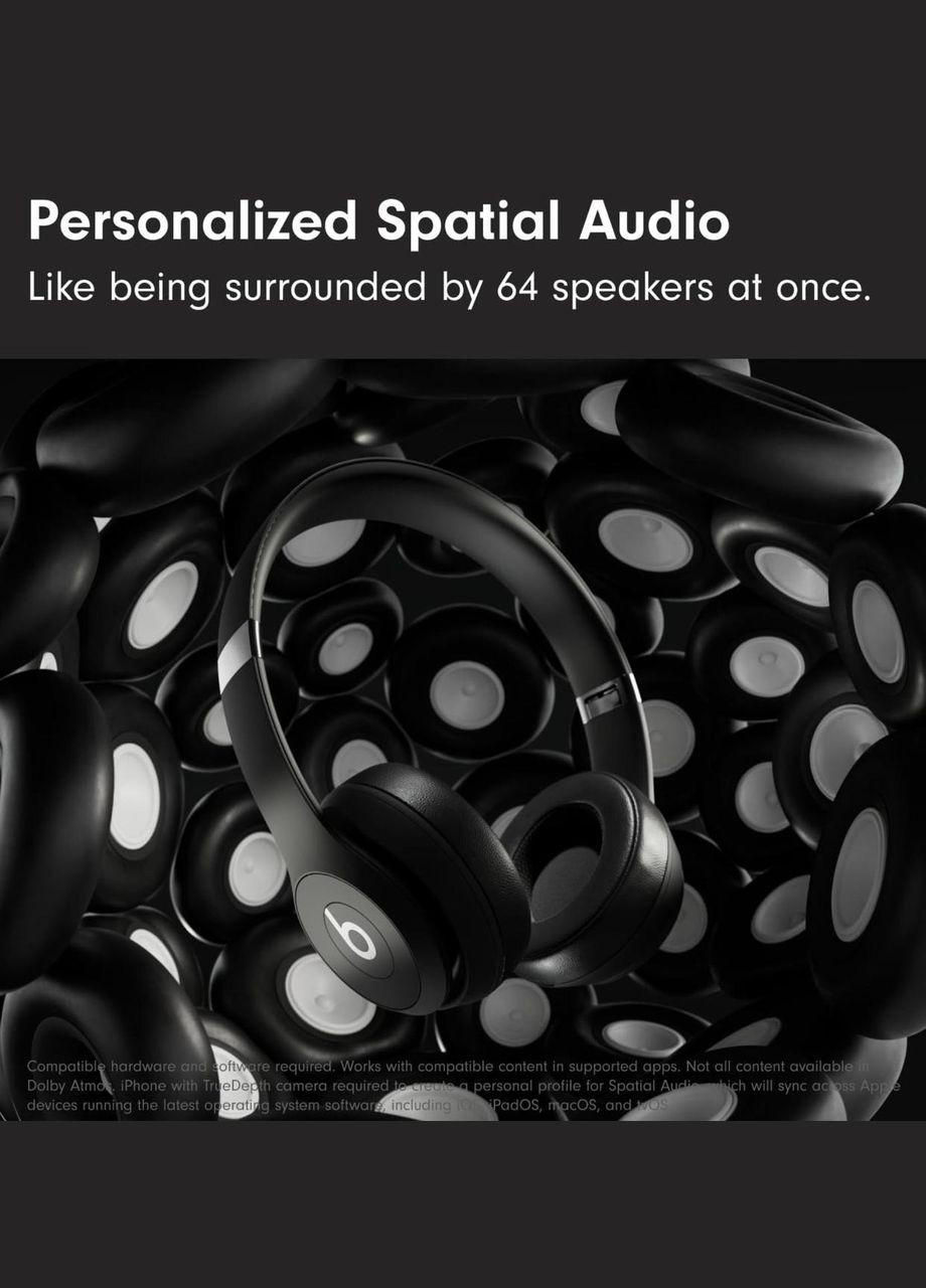 Наушники с микрофоном by Dr. Dre Solo 4 Matte Black (MUW23) BEATS (299469563)