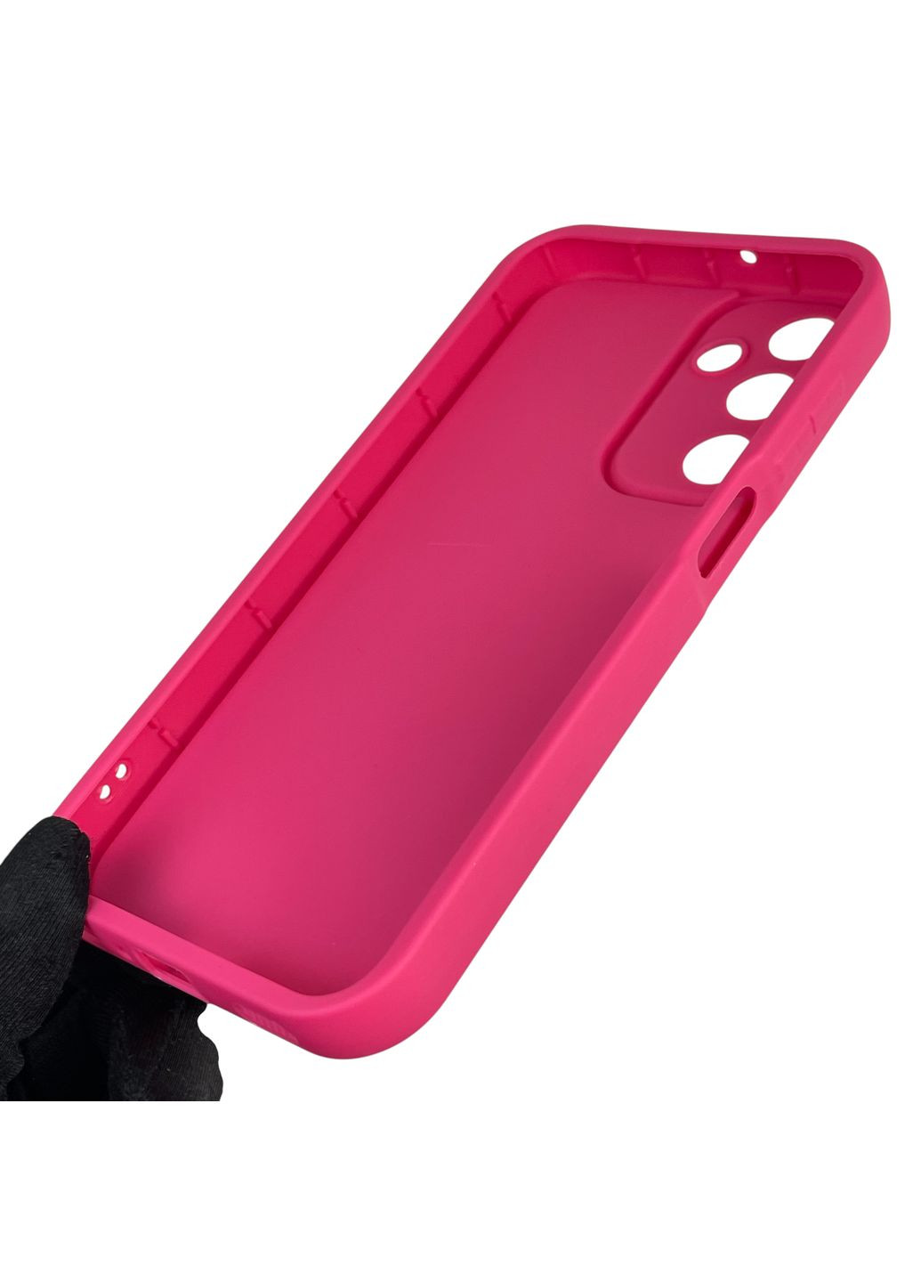 Чехол силиконовый Soft Touch с 3D принтом для Galaxy A25 5G (SM-A256B) малиновый (Полная защита камеры) Samsung (371652819)