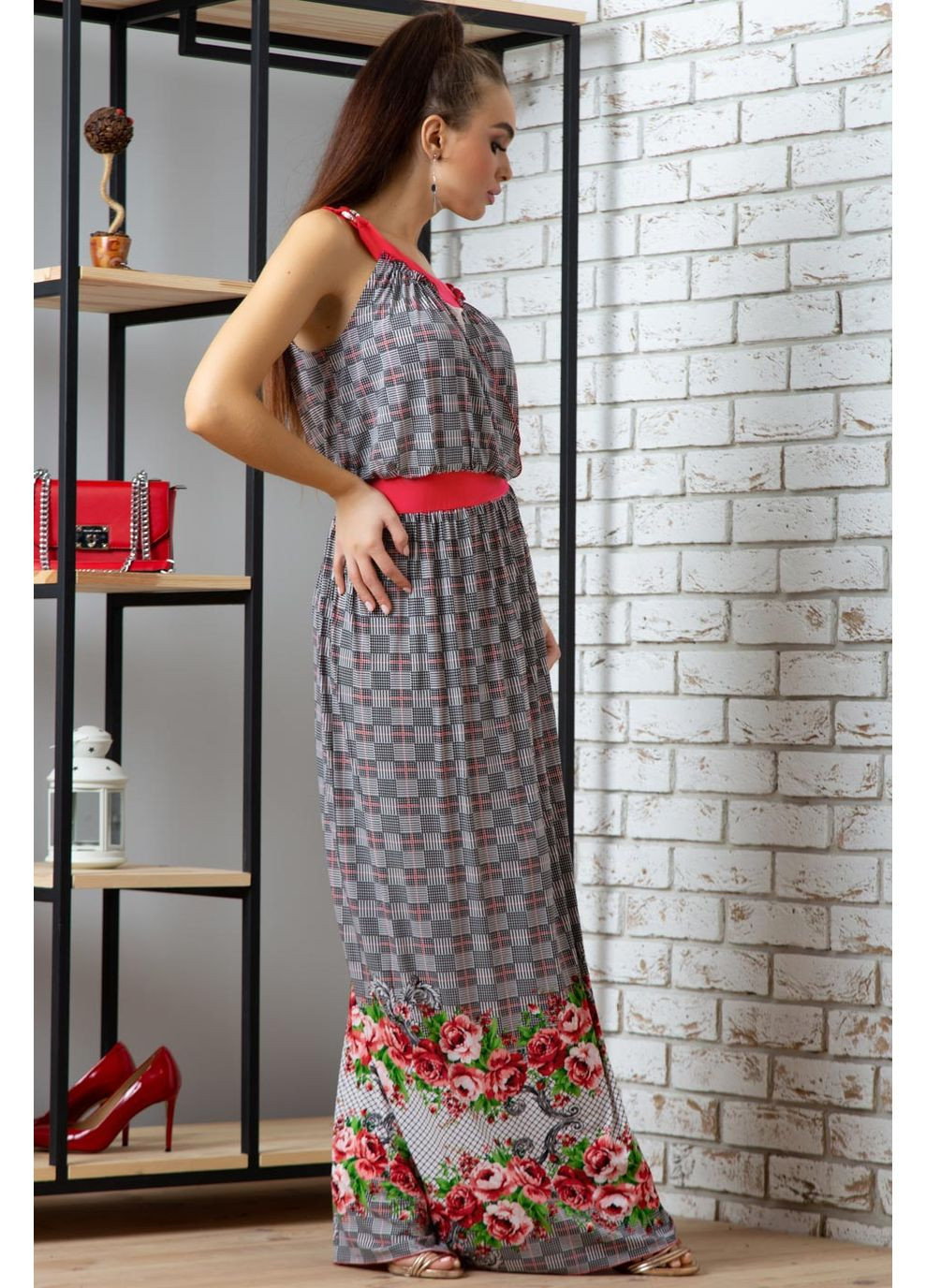 Коралловое платье 410.0934+с Seventeen