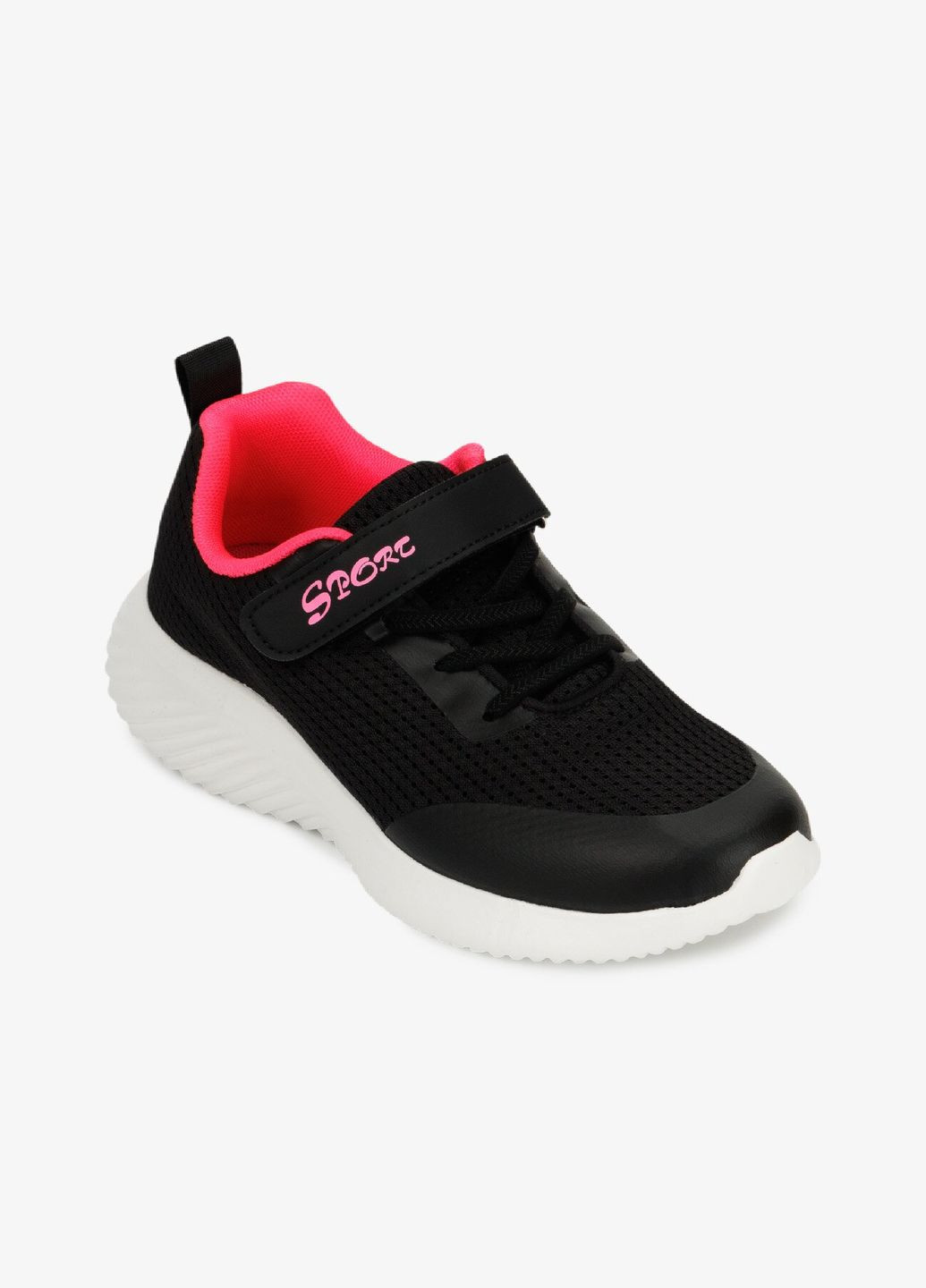 Цветные летние кроссовки для девочки h47-5a черно-розовый shop (2000990981639) Stepln