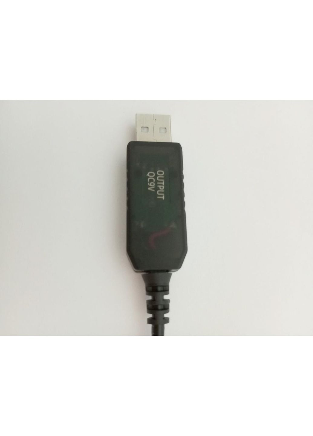 Кабель (ЛИШЕ QC ШВИДКА ЗАРЯДКА) USB 5 V — 9 DC 2 A 5.5x2.1mm, QC 9V 2A No Brand (370392151)