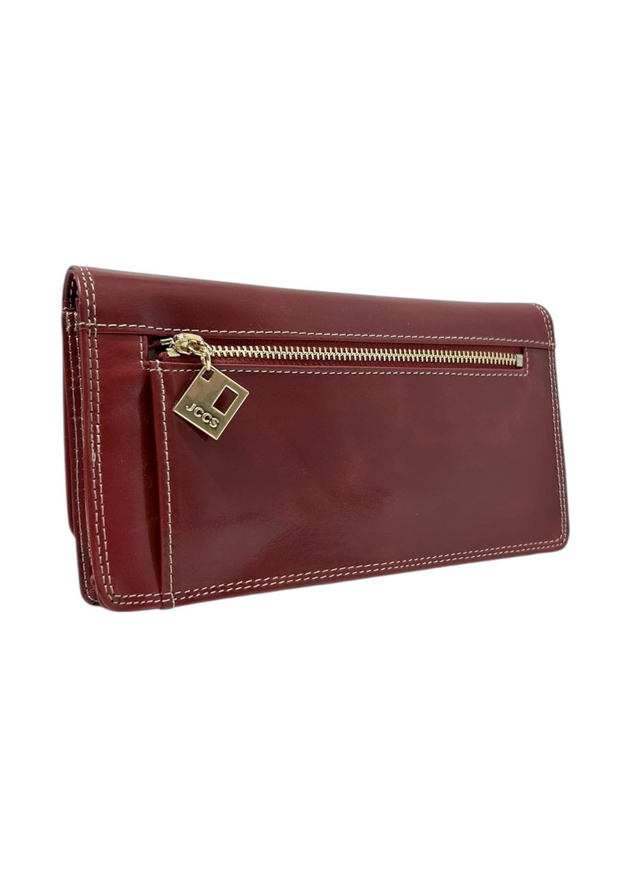 Жіночий гаманець з натуральної шкіри JCCS JS3118 червоний 18.5 х 10 х 2.5 Cossni (367263550)
