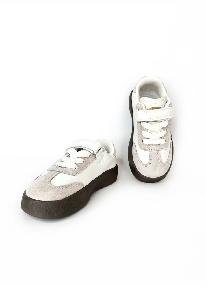 Бежевые детские кроссовки кеды 32 г 20 см бежевый артикул к232 Jong Golf