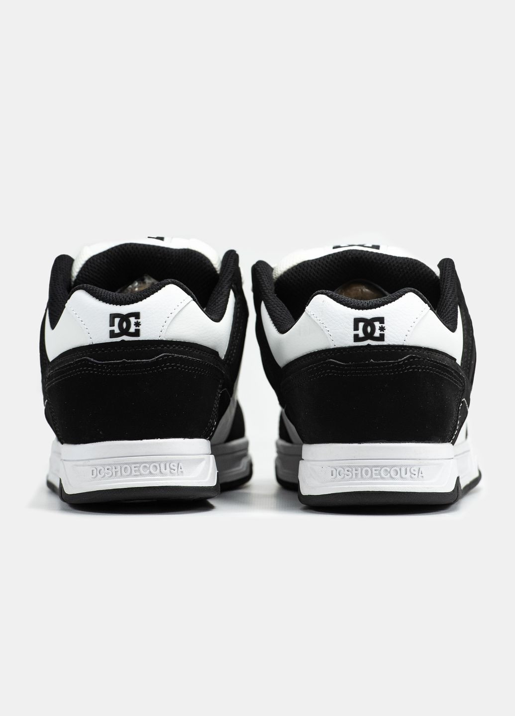 Белые демисезонные кроссовки мужские dc stag white black | дц белые No Brand