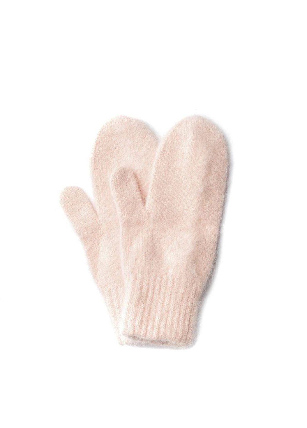 Варежки женские ангора бежевые FIONA LuckyLOOK 658-814 (322790669)