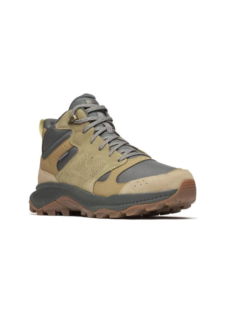 Горчичные осенние ботинки tempo sol mid wp mns mountain коричневый (m510012) Merrell