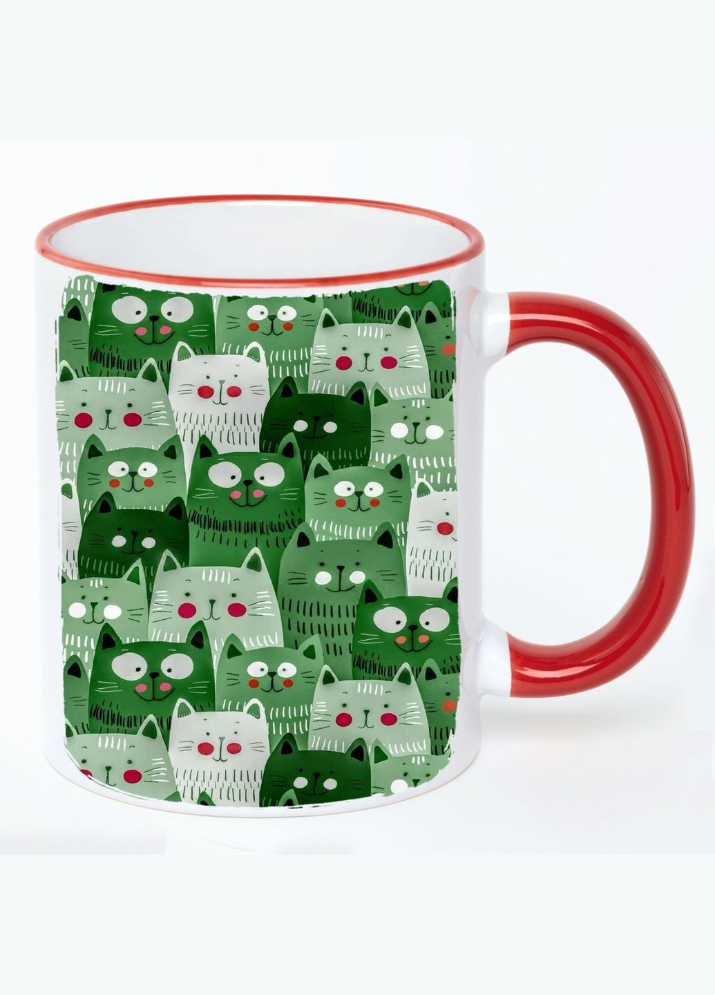 Чашка с детским рисунком (кружка, кружка) #0257 Белая с Красной ручкой 330 мл No Brand (322712139)