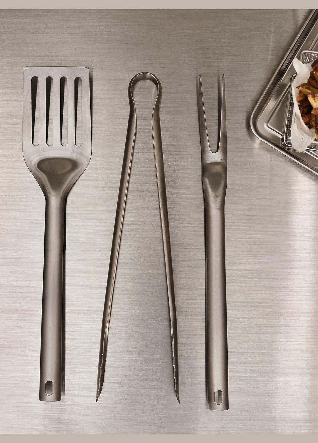 Набір посуду для гриля з 3 предметів ІКЕА GRILLTIDER (90564721) IKEA (278405504)